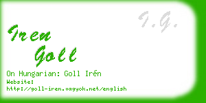 iren goll business card